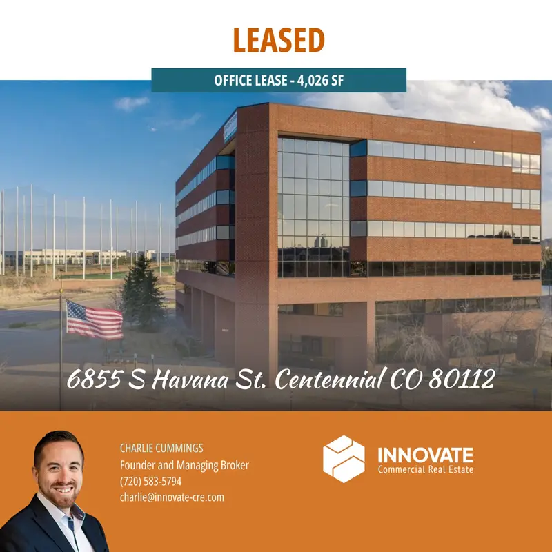 Commercial property at 6855 S Havana St., Centennial, CO, leased by Innovate Commercial Real Estate, a commercial real estate broker in Centennial, Colorado